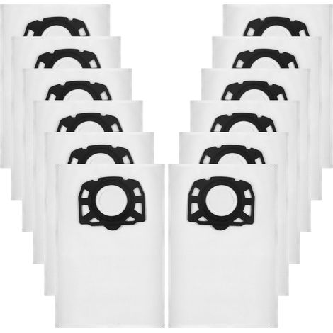 12 bolsas para aspiradora KFI 357, adecuadas para aspiradoras en seco y húmedo Kärcher WD3 WD2 Plus KWD3 KWD2 KWD1 MV3 WD3.200-WD3.800M SE4001 SE4002 (1/5)
