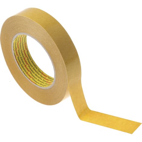 Ruban papier double face Beige 3M 9040, 25mm x 50m x 0.1mm 7,5 N/cm ( Prix pour 1 )