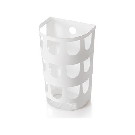 Distributeur de sacs plastique et rangement mural pour sacs poubelle et cuisine (1/3)