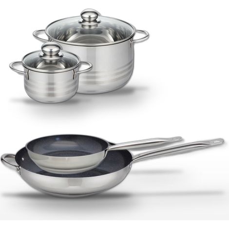 Lot de 2 Poêles 24/32 cm et 2 Faitouts 14/20 cm Elo Profi Therm Platinum (1/5)