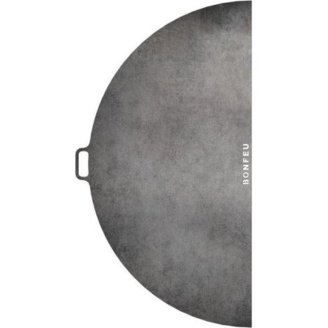 Zebco BonPlancha Plancha Grau Halbkreis 45 x 82 cm (1/3)
