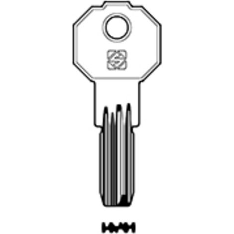SILCA PF22 CHIAVE PUNZONATA OTTONE Q.TA 5