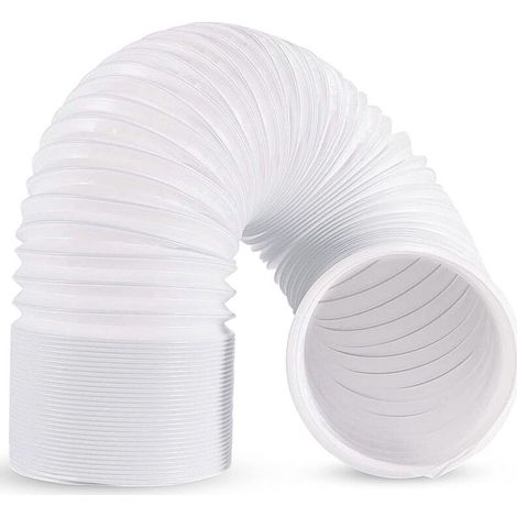 Tuyau Climatiseur Mobile 2m, Tuyau d'Évacuation Climatiseur en Matièrè PP 5,9 Pouces de Diamètre avec Longueur de 200cm Tube climatiseur Mobile rallonge