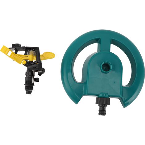 Arroseur rotatif de pelouse Connecteur G1/2 Plastique durable Base stable Rotation automatique Arrosage efficace pour jardin (1/5)