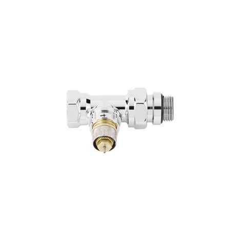 Corps droit de robinet à préréglage RA-NCX 15 chromé - 1/2" (15/21) - Danfoss (1/3)