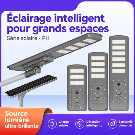 Tête de lampadaire solaire intégrée éclairage public extérieur LED basse tension 3,2V 12V bras réglable 150 g – Livraison gratuite (1/5)