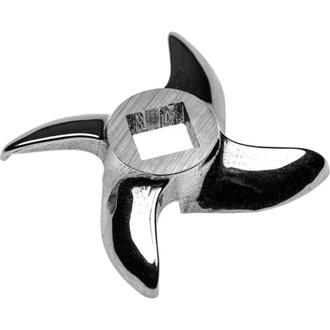 vhbw Sichelmesser Gr. 22 für Fleischwolf - Messer, 13,3 x 13,3 mm Vierkant, Edelstahl (1/4)