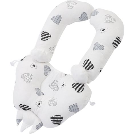 Oreiller de forme pour la tête de bébé, confortable et portable, pour un sommeil réparateur et un soutien de la nuque, idéal pour les tout-petits et les nouveau-nés. En forme de cœur. (1/5)