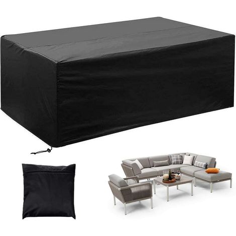 Housse Table de Jardin, 150 X 90 X 80cm Housse Protection Table Jardin Exterieur 420D Oxford Housses Protection Salon de Jardin Meubles Bâche Imperméable Anti-UV Bache Table Exterieur (1/5)