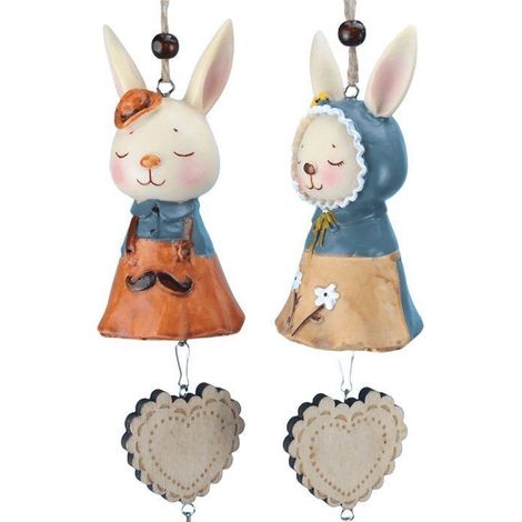 2 pièces Carillon éolien série mignonne, décoration de maison, décoration de voiture, décoration de cadeau mignon de des (1/5)