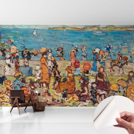 Tapete Selbstklebend - abwaschbar - Tapete mit Motiv - trendige Wanddeko - elegant Fototapete Strandszene 416x254 cm (1/5)