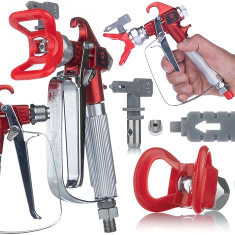 Pistola a Spruzzo Professionale Rosfix UltraSpray J-20 – Qualità e Precisione  Pressione Max 3000psi  Compatibile con Graco, Wagner, Titan (1/5)