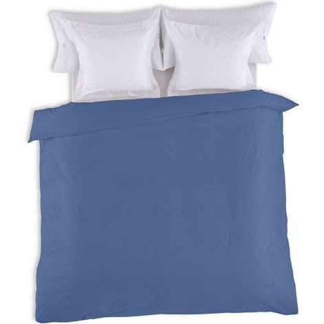 FUNDA NORDICA lisa color azulón - Cama de 135/140 (1 pieza) - 50% algodón / 50% poliéster - 144 hilos. Gramage: 115 (1/3)