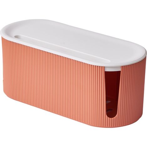Boîtes de câbles design - Gestion des câbles - Boîtes de rangement pour barrettes d'alimentation(orange crépusculaire)