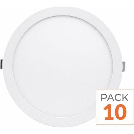 Spot LED Extra Plat Downlight Rond 18W Blanc CCT - 3000K/4000K/6000K ( Pack de 10 ) - SILAMP