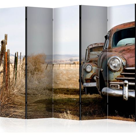 Paravento - Two old, American cars II [Room Dividers] - 225x172 (1/4)