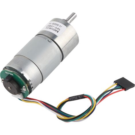 Moteur à engrenages de torsion de grande taille avec encodeur, moteur réducteur de vitesse 12/24 V (24 V 100 tr/min) (1/5)