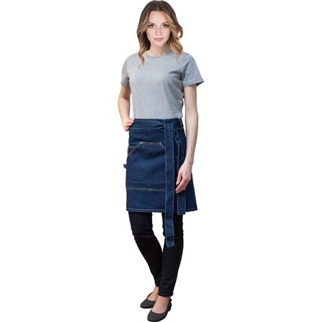 Jeansschürze für Damen 80x49 cm