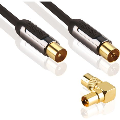 Profigold PROL8703 Kabel GOLD Antenne Koaxial M/F Kontakte (1/2)