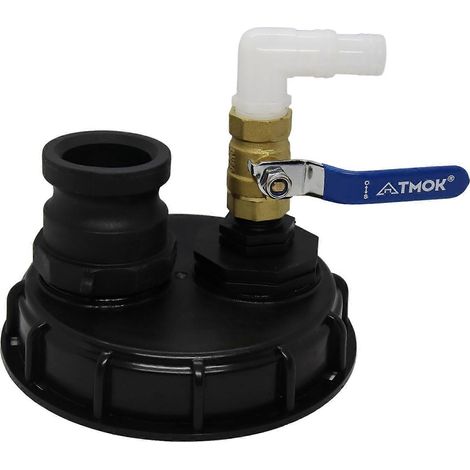 Bouchon IBC, adaptateur de robinet IBC, connecteur de bouchon professionnel pour bouteilles, tuyau, robinet, couvercle pour Schutz Greif Passpor