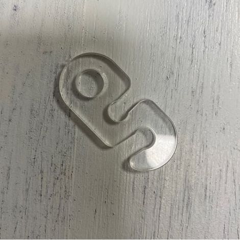 Passe-câble en Plastique Transparent avec Trou de Fixation pour Crochet - Réglage Facile de la Suspension Luminaire