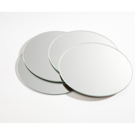 SANS MARQUE Set de 4 miroirs ronds diamètre 15cm (1/3)
