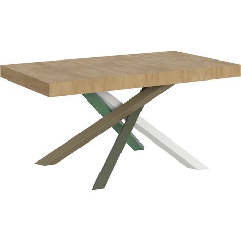 Tavolo Allungabile 160-420x90x77 cm Volantis Quercia Naturale (1/5)