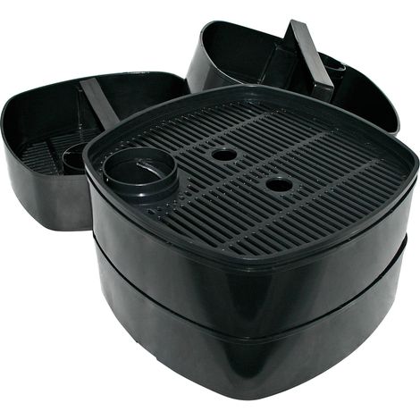 SunSun Ersatzteil für HW-304 Aquarium Außenfilter – Filterkörbe mit Griffen und Abdeckplatte – schwarz – Filtermaterial für Aquarium Aquaristik