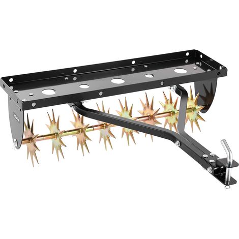 VEVOR Aerateur de Gazon Tracte 81 cm Aerateur a Pointes pour Tracteur Tondeuse, Entretien Pelouse Jardin, avec Attelage Universel, en Acier, Resistant a la Rouille, Plateau de Lestage a Bords Replies (1/5)