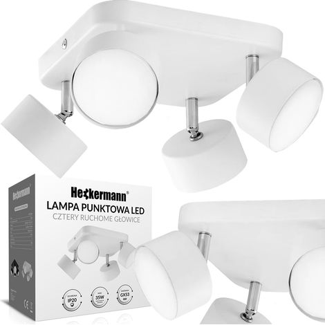 Heckermann 8795318A LED-Scheinwerfer Weiß 4x Kopf