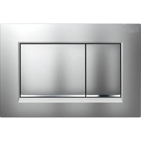 wall light to the plate of actionnement square Geberit Sigma20 (anciennement Sigma30) for double flush of water : laque chrome mat, coating easy to clean, chrome polish (115.883.JQ.1) (1/4)