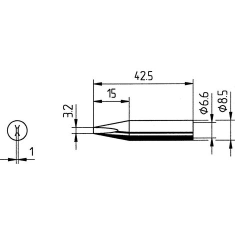 Ersa 842 ED Lötspitze Meißelform Spitzen-Größe 3.2 mm Inhalt 1 St.
