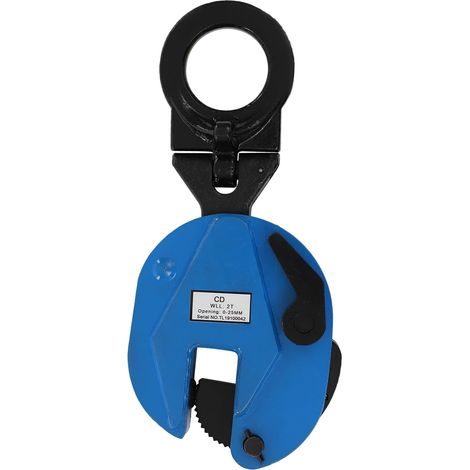 Pince verticale 2T pour grue en tôle pour soulever et transporter - Pince verticale avec levier de verrouillage pour ouvrir et verrouiller les mâchoires (1/5)