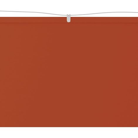 Auvent Marquise vertical, Store Banne pour Jardin Balcon Terrasse, Terre cuite 60x1000 cm Tissu oxford OIB4717E (1/3)