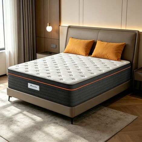 Matelas 90x190 cm, épaisseur nette 26 cm, confort, premium, hypoallergénique, ergonomique, soutien optimal