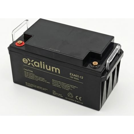 Batterie Plomb 12V 65Ah EXALIUM (350X166X174) M6 (EXA65-12)