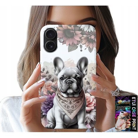Custodia per iPhone 16 plus - bulldog bulldog cani razze canine retro (1/5)