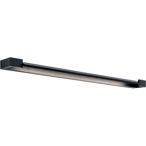 [NEUWERTIG] B-Ware Marilyn Spiegelleuchte Spiegellicht Led Schwarz Matt Aluminium Kunststoff 90cm
