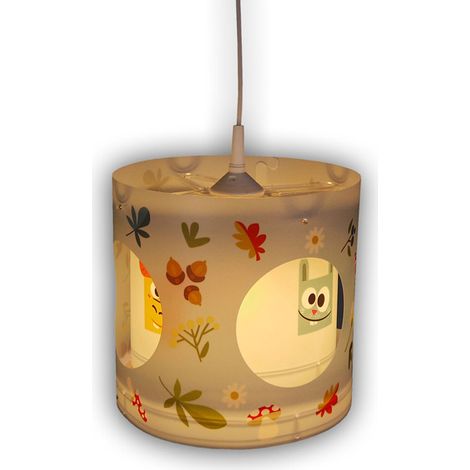 LED Kinderzimmer Dreh-Pendelleuchte Lampenschirm drehend Motiv Zanimo (1/5)