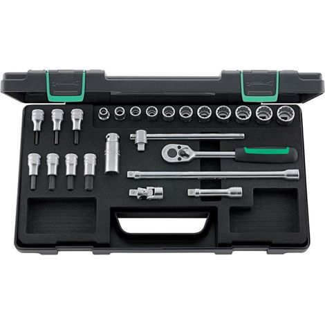 Coffret de douilles 3/8" 24 pièces 45/49/19/5 KN (1/5)