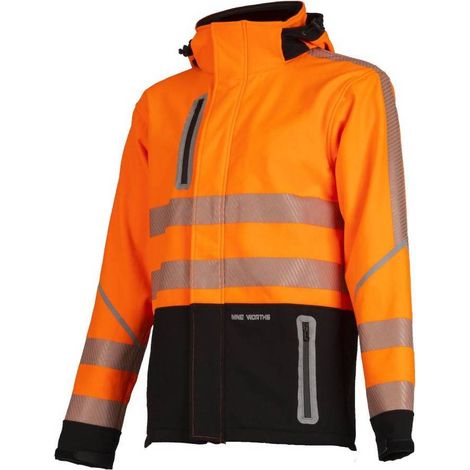 Blouson de Travail Haute Visibilité Astro - Taille XL - Orange Fluo - Résistant et Confortable - D-Work