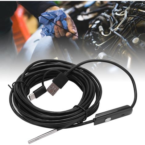 Endoscope haute définition 3-en-1 AN100-3.9 (3,9 mm) pour téléphones Android, endoscopes pour canalisations, inspection d'équipements automobiles, câble rigide de 1 m (1/5)