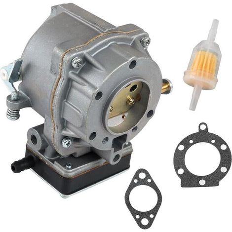 Carburateur pour moteur bicylindre à plat Briggs & Stratton 16,5 ch 42A707 avec 4 vis (1/5)