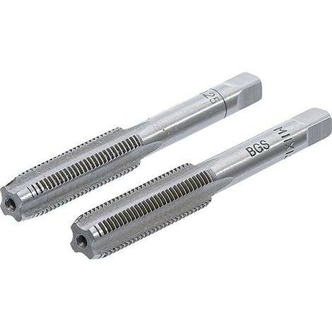 Taraud - M11 x 1.25 mm - Acier à Outils GCr15 - Ébaucheur et Finisseur - Lot de 2