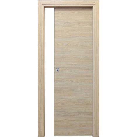 Puerta corredera Microtec roble blanco cm 210 x 70