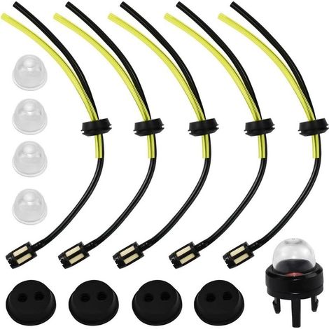 Universal Fuel Filter Kit Fuel Filter Hose with Cap and Primer Bulb Fuel Line Brushcutter - 14 Pieces (1/5)