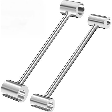 Clé de Réglage - 2 Pièces - Acier au Carbone - Ajustement Charnière - Porte Intérieure et Extérieure - 14-25 mm (1/5)