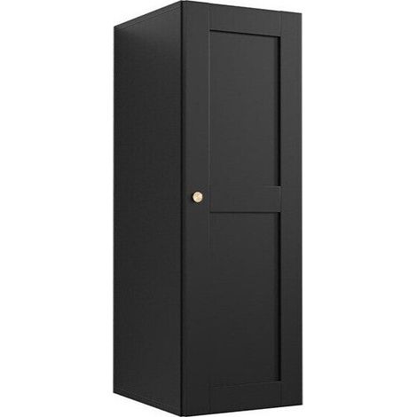 Armario de pared Artifar, Negro, 100x34cm, Número de puertas: 140cm, Aglomerado laminado, MDF