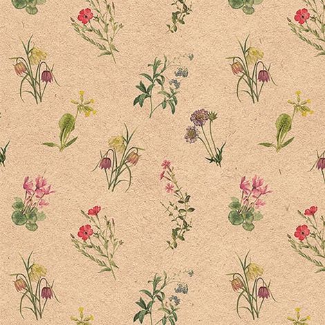 Serviettes Papier Fleurs Recyclées Design Floral écologique - Ambiente