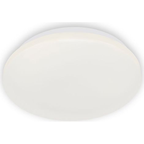 LED Badlampe Deckenleuchte 4000K IP44 12W Weiß Ø 28,8cm Kunststoff Briloner